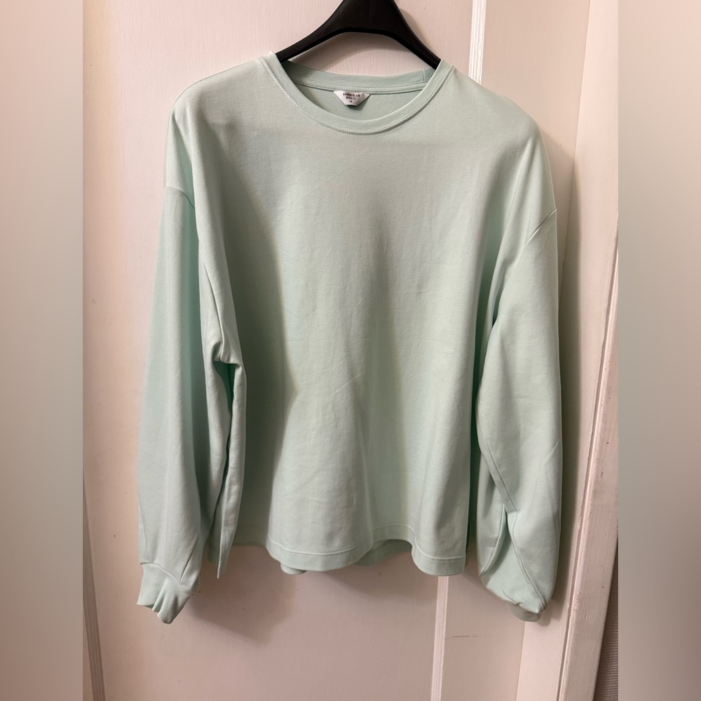 AMERICAN HOLIC Mint Green Blousey Sleeve Cotton Top